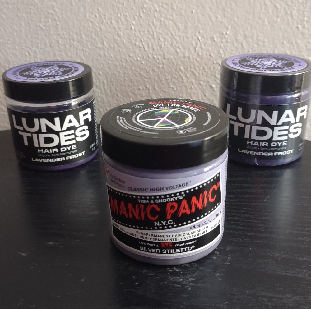 Lunar Tides Lavender Frost Manic Panic Silver Stiletto